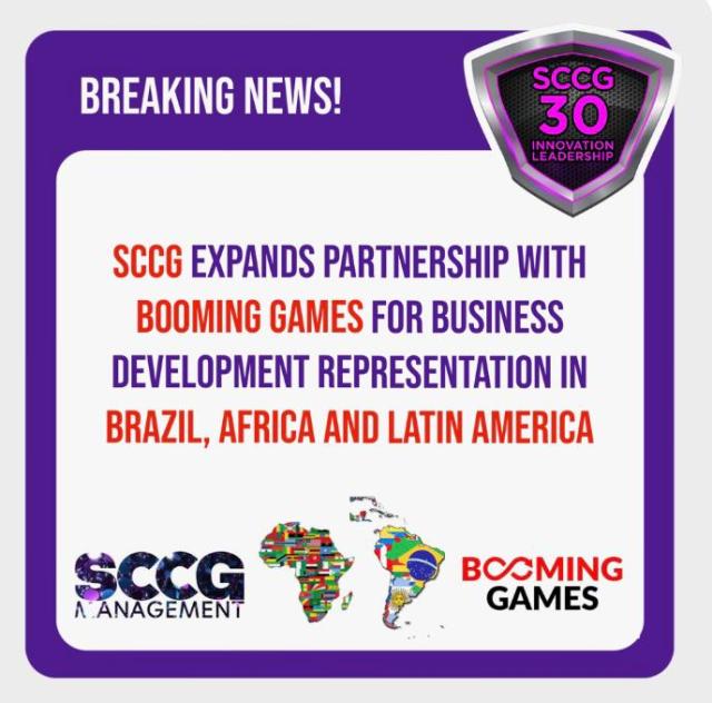 SCCG Expands Partnership With Booming Games For Business Development In Brazil, Africa And Latin America